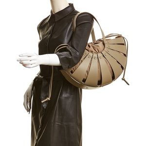 Bottega Veneta Shell Large leather tote